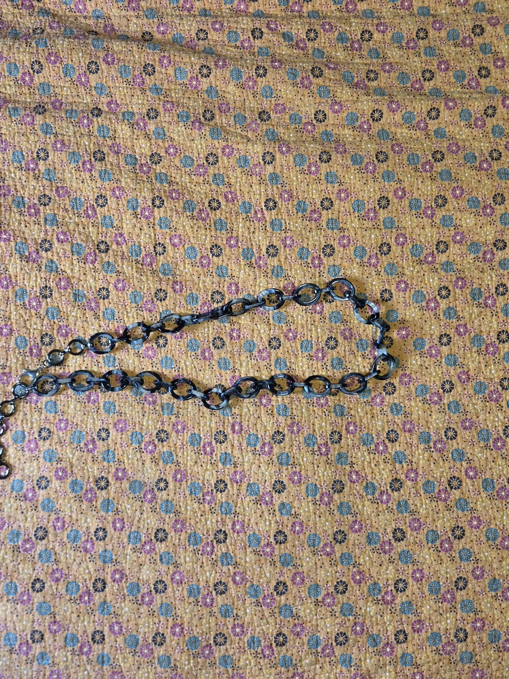 Black Tortoiseshell Link Belt